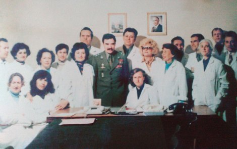 1980 г., първият български космонавт Георги Иванов с авио-лекарската комисия на Обединен авиомедицински научноизследователски институт